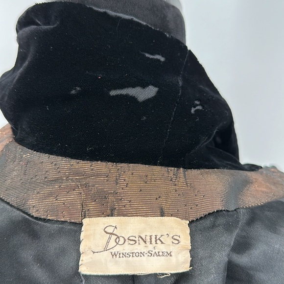 Vintage cape by Sosnik’s Winsont Salem copper with black velvet neck tie capelet - Picture 12 of 12